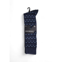 Emporio Armani Underwear Blue Cotton Socks