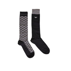 Emporio Armani Underwear Gray Cotton Socks