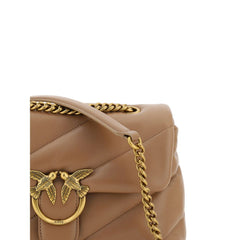 Чанта за през рамо Bos Taurus от кафява телешка кожа PINKO