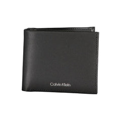 Елегантен черен кожен портфейл Calvin Klein с RFID блокировка