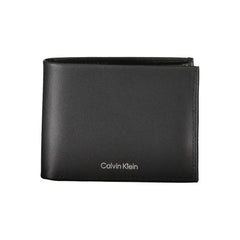 Елегантен черен кожен портфейл Calvin Klein с RFID блокиране
