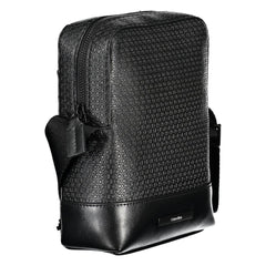 Елегантна черна чанта за рамо Calvin Klein с контрастни акценти