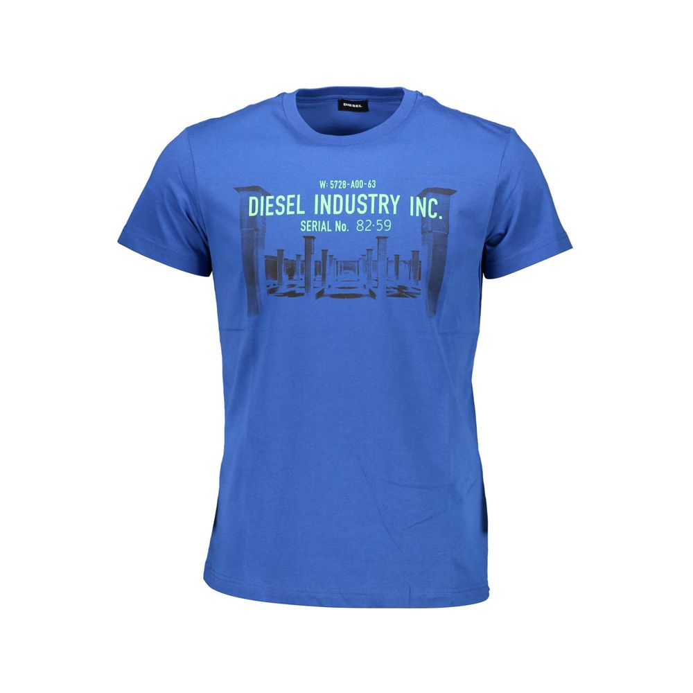 Мъжка тениска Diesel Blue Cotton