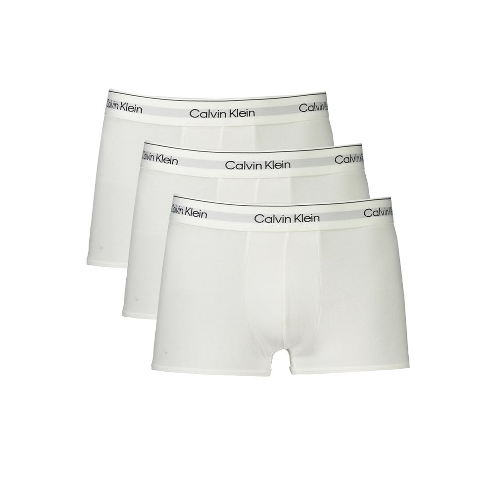 Calvin Klein бели памучни мъжки боксерки