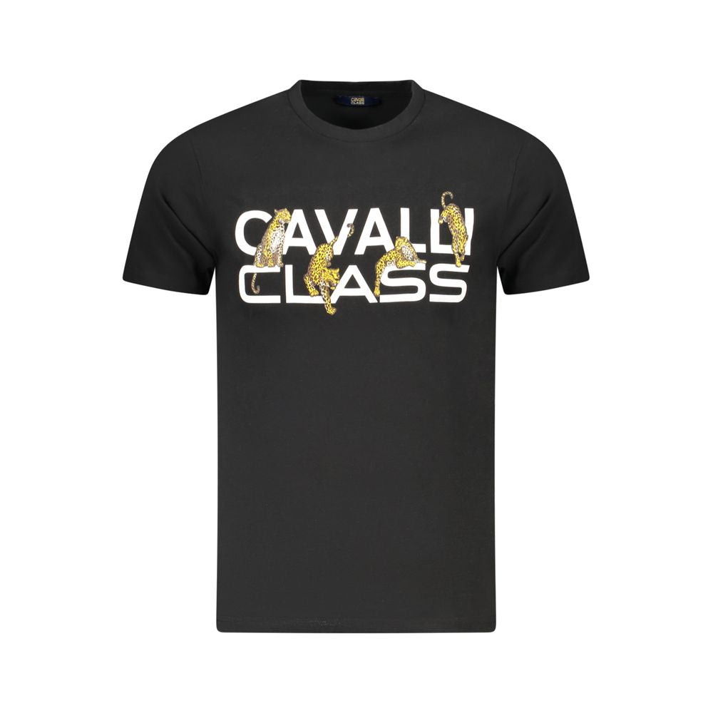 Мъжка тениска Cavalli Class Black