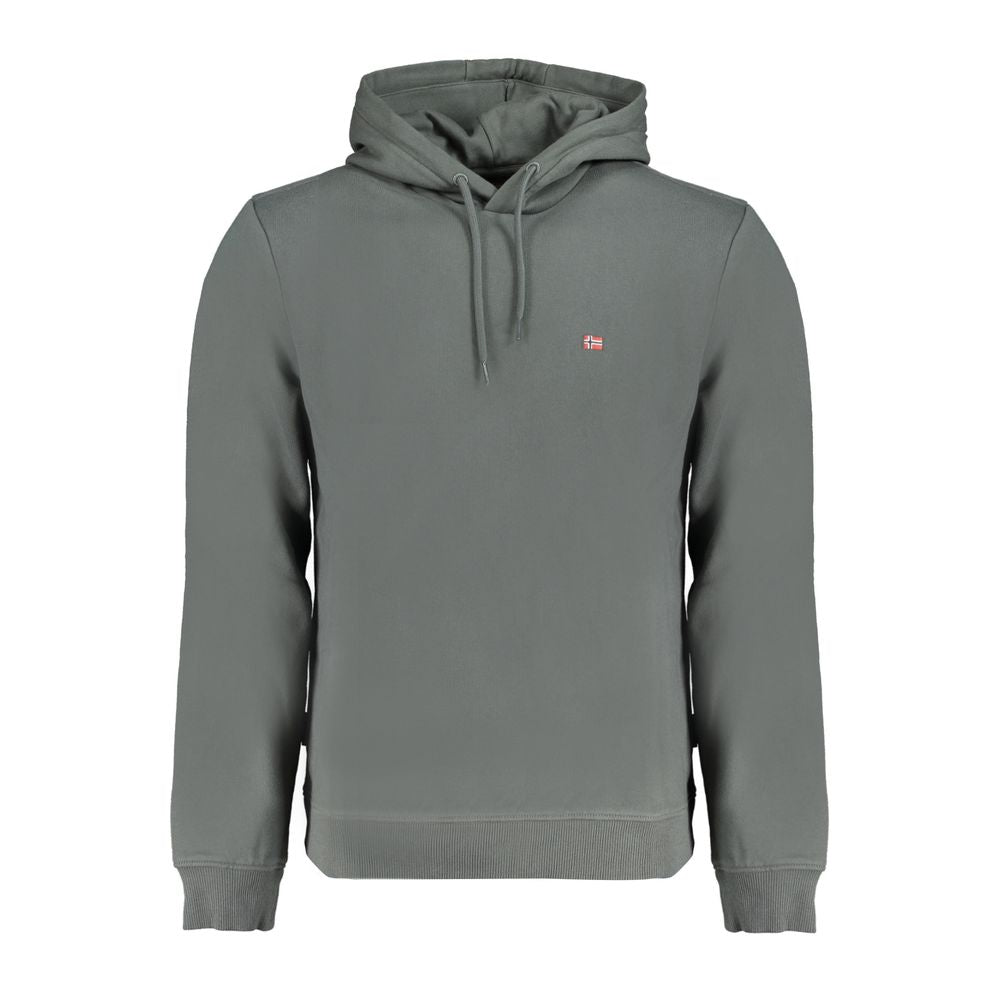 Зелен памучен суичър Napapijri