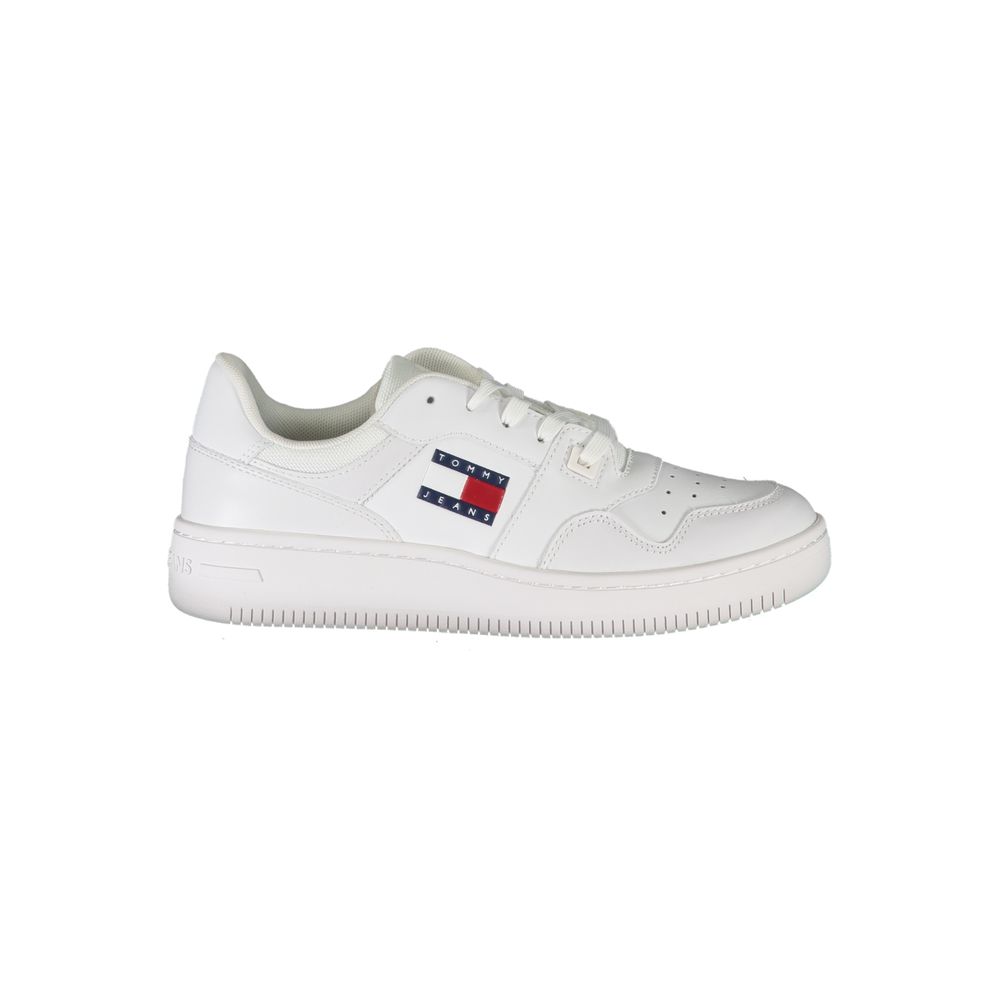 Дамски бели кожени маратонки Tommy Hilfiger