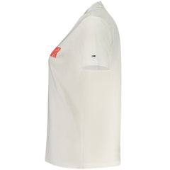 Дамска тениска Tommy Hilfiger бежова памучна