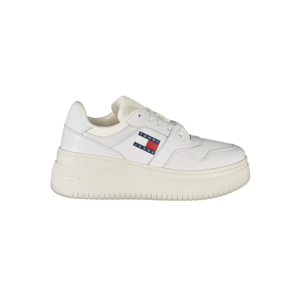 Дамски бели кожени маратонки Tommy Hilfiger