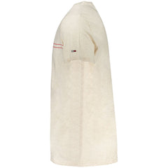 Мъжка тениска Tommy Hilfiger бежова памучна