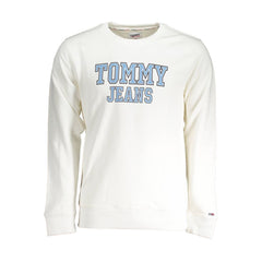 Мъжки пуловер Tommy Hilfiger бял памучен
