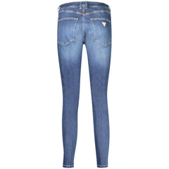 Дамски дънки Guess Jeans, сини, памучни