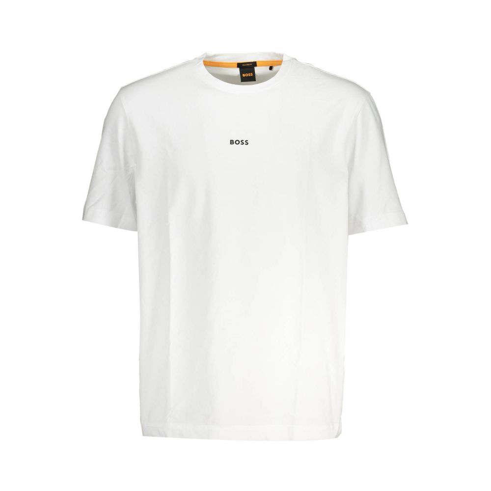 Тениска Hugo Boss White Cotton