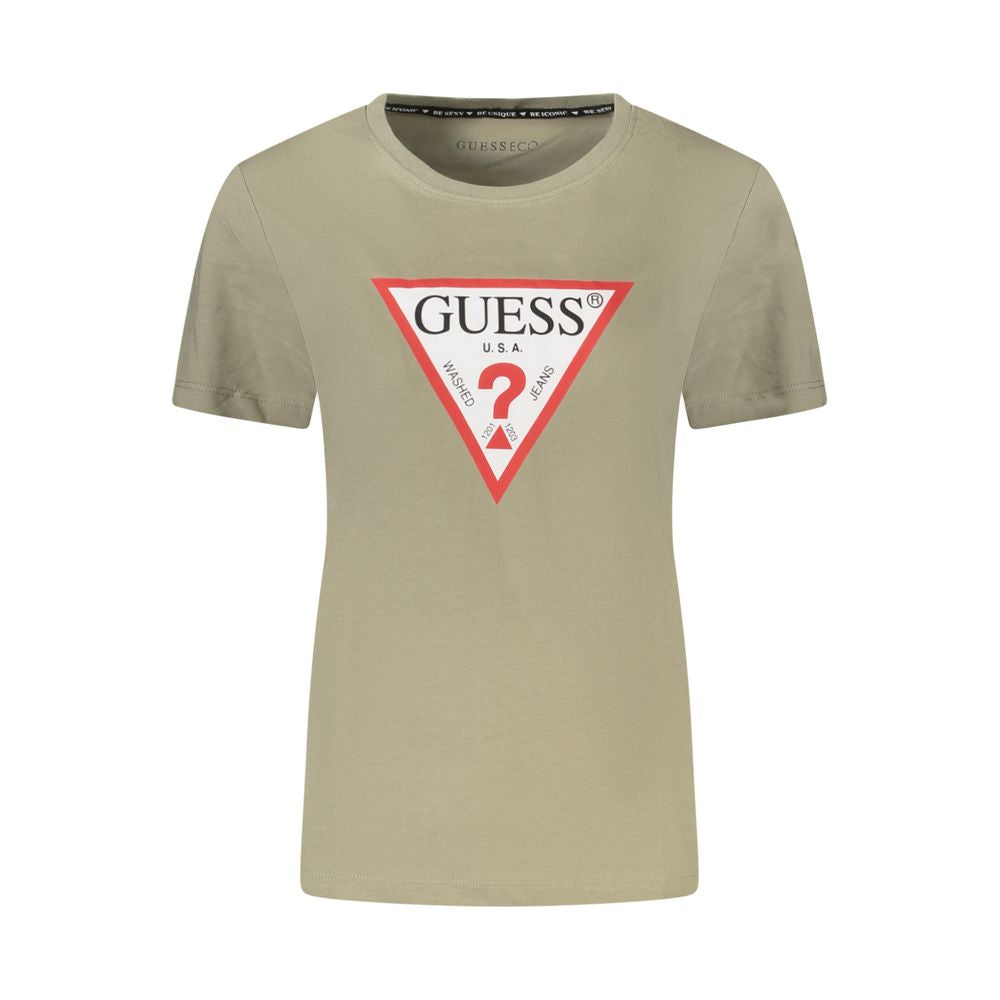 Дамска тениска Guess Jeans Green Cotton