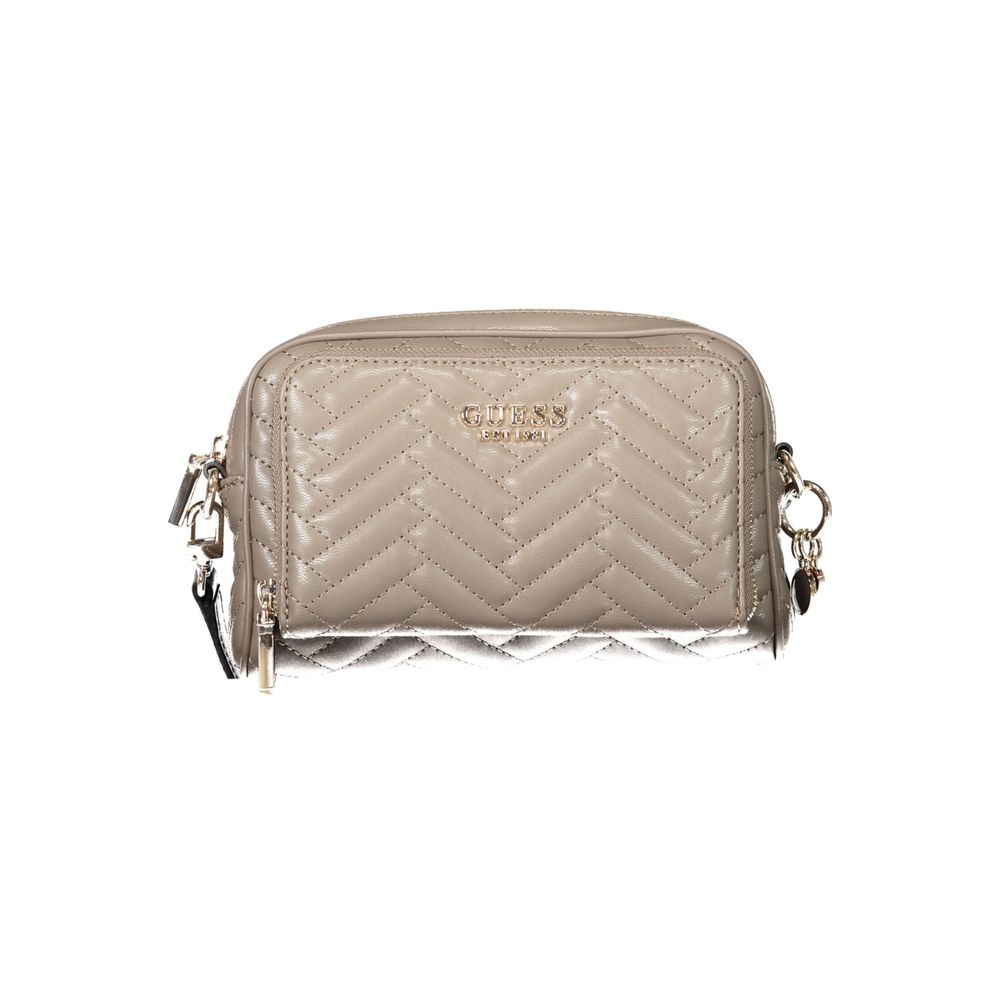 Дамска чанта Guess Jeans от кафяв полиетилен