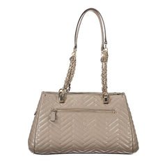 Дамска чанта Guess Jeans от кафяв полиетилен