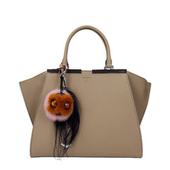  Кафяв кожен ключодържател  Fendi