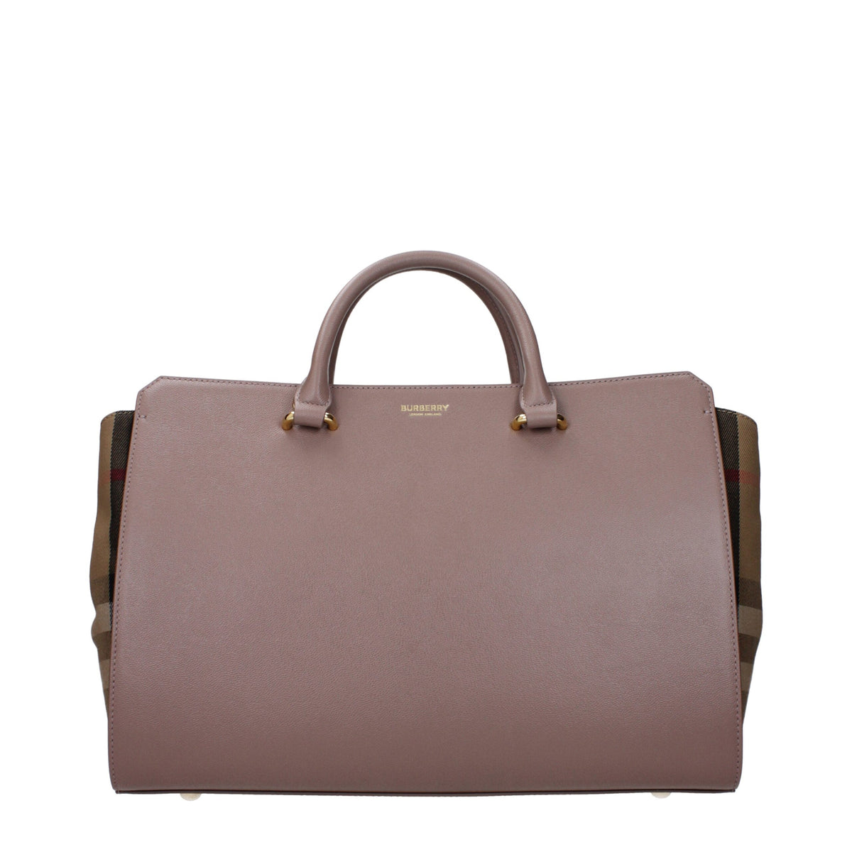 Синя кожена чанта Burberry