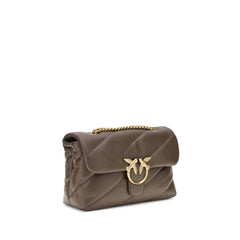 Чанта за през рамо Bos Taurus от кафява телешка кожа PINKO