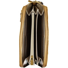 Жълт полиетиленов портфейл Guess Jeans