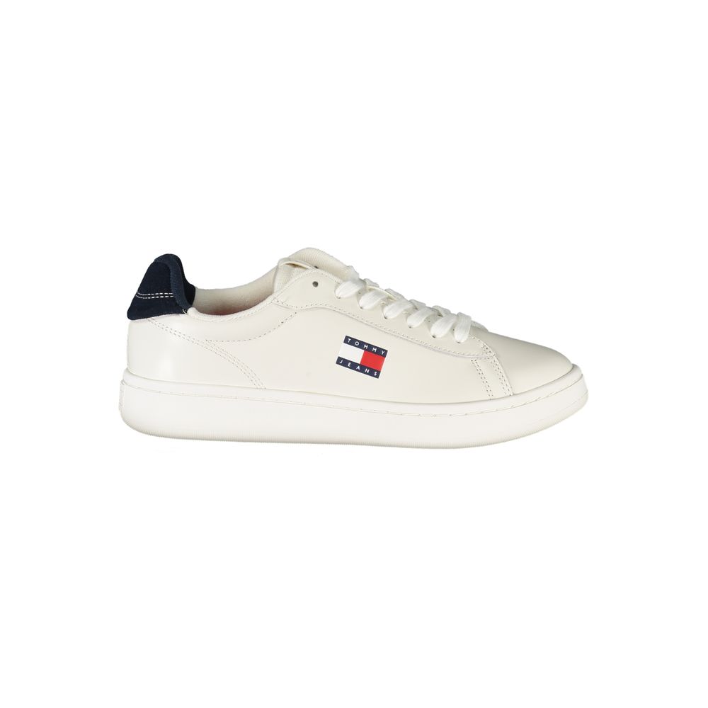 Дамски бели кожени маратонки Tommy Hilfiger