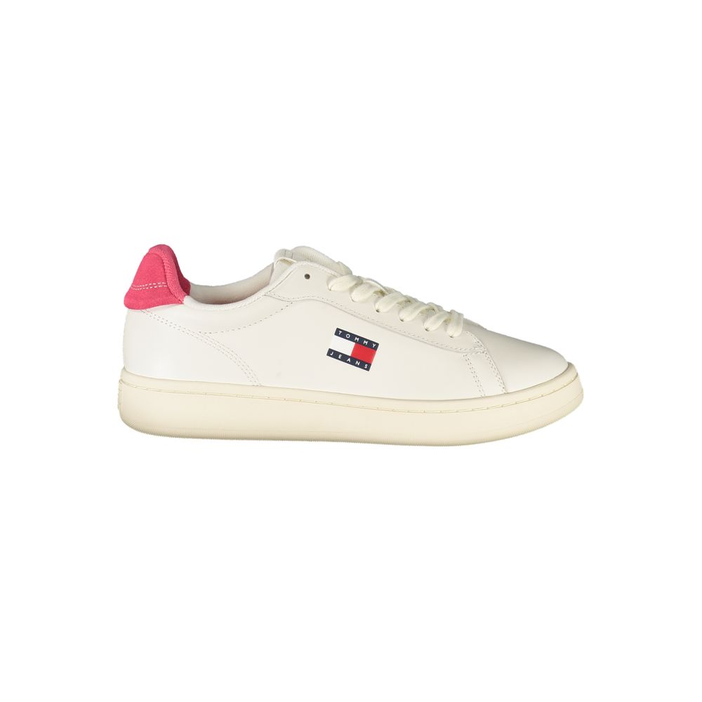 Дамски бели кожени маратонки Tommy Hilfiger
