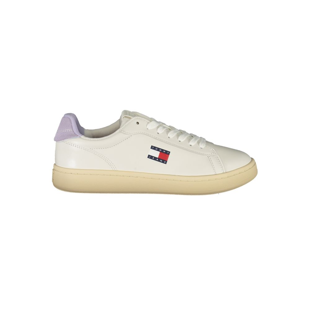 Дамски бели кожени маратонки Tommy Hilfiger