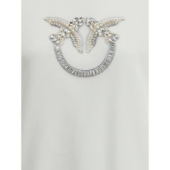 PINKO бял памучен суитшърт