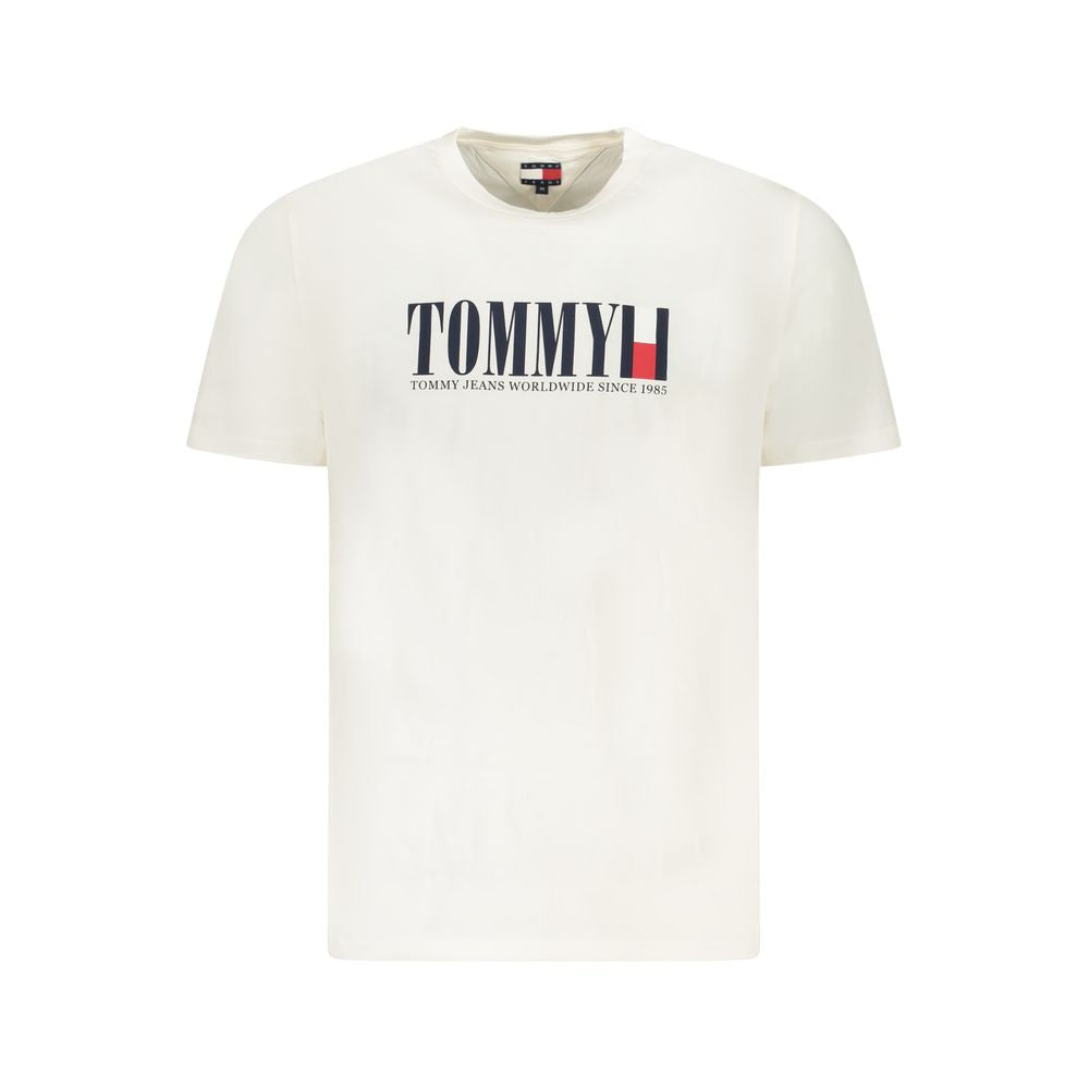Мъжка тениска Tommy Hilfiger бяла памучна