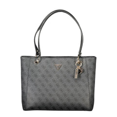 Дамска чанта Guess Jeans от черен полиетилен