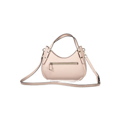 Розова полиетиленова чанта Guess Jeans