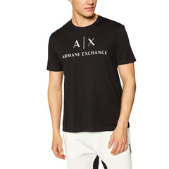 Черни памучна тениска Armani Exchange