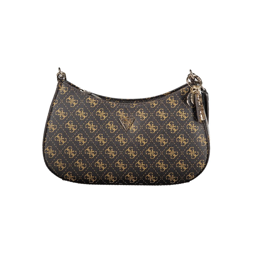 Кафява полиетиленова чанта Guess Jeans