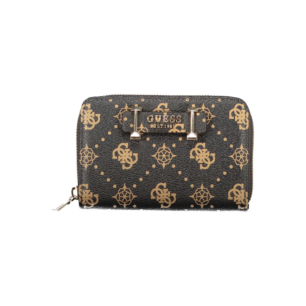 Кафяв полиетиленов портфейл Guess Jeans