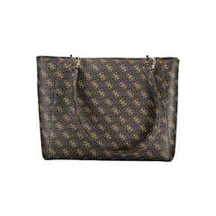 Кафява полиетиленова чанта Guess Jeans