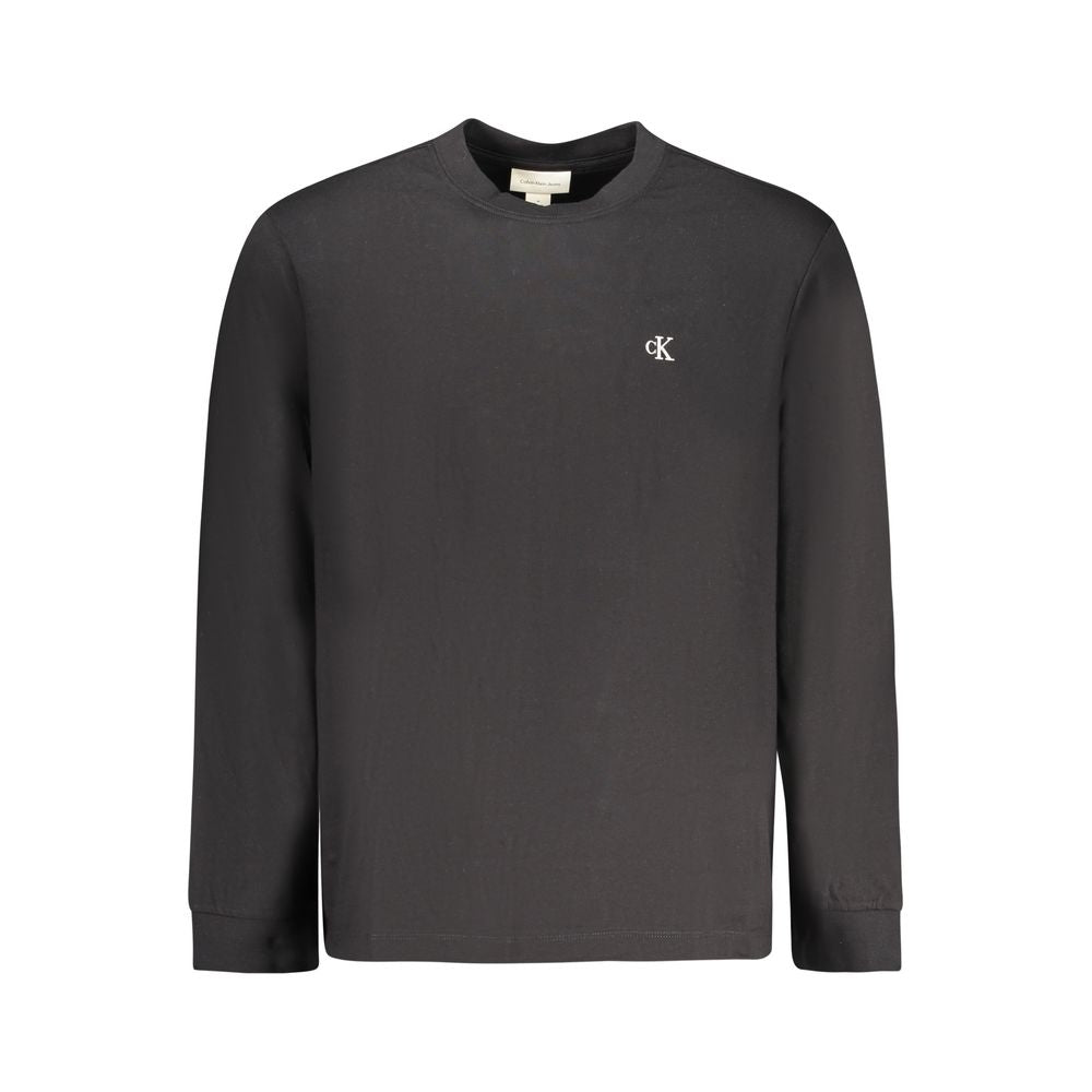 Черна памучна тениска Calvin Klein