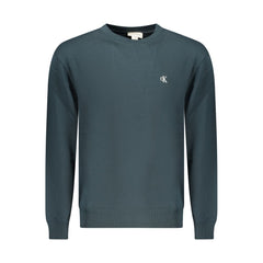 Син памучен суитшърт Calvin Klein