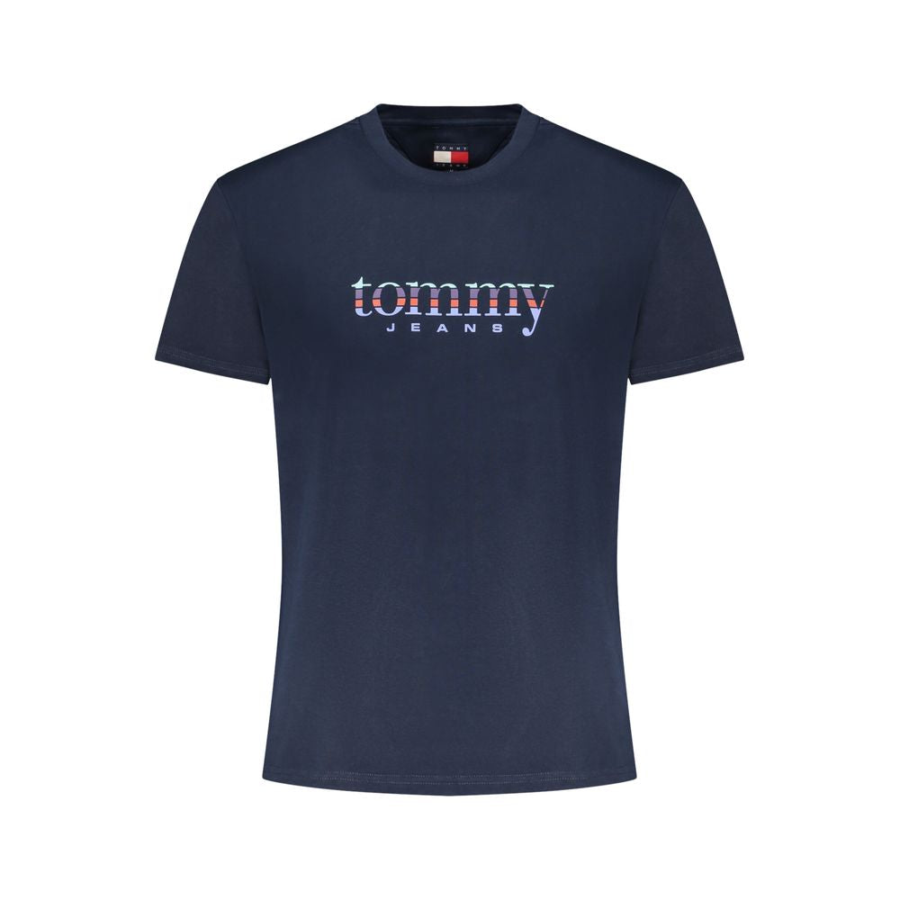 Мъжка тениска Tommy Hilfiger синя памучна