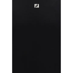 Черна памучна тениска Fendi 
