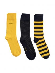 Stripe And Mini Dot Socks 3 Pack