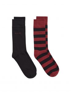 Barstripe And Solid Socks 2 Pac