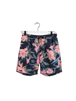 Lc Tropical Print Swim Shorts