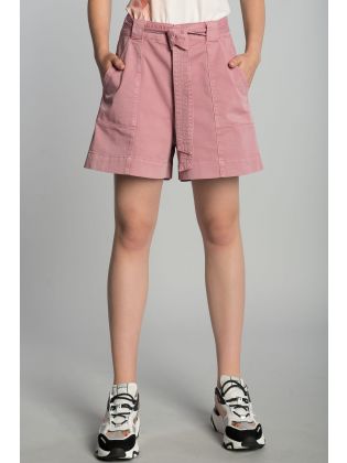 UTILITY SHORTS WITH TIE BELT