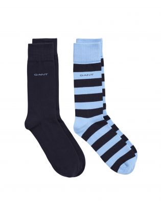 Barstripe And Solid Socks 2 Pac