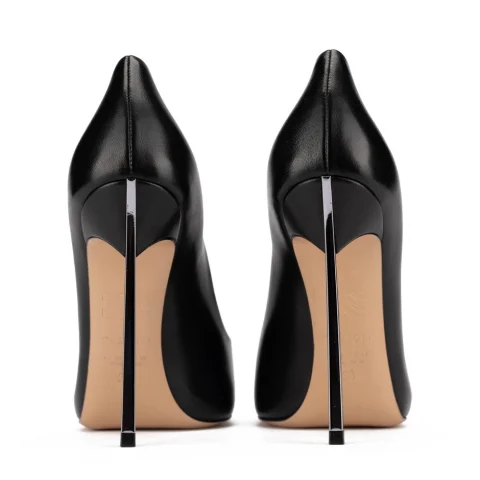 Дамски черни обувки с ток "Blade" Casadei — снимка 10
