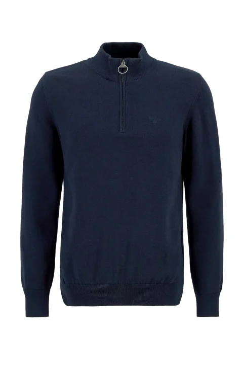 Плетено Cotton Half Zip Knitted Jumper MKN1074 ny91 navy