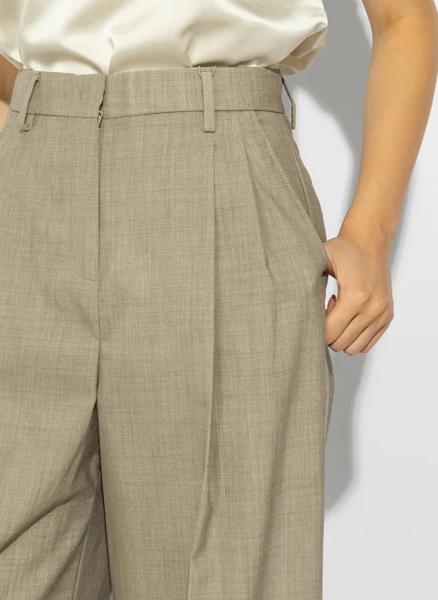 Панталон от фина вълна Weekend Max Mara Wkdovvio — снимка 12