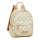 Дамска бежова раница Monogram Braccialini — снимка 3