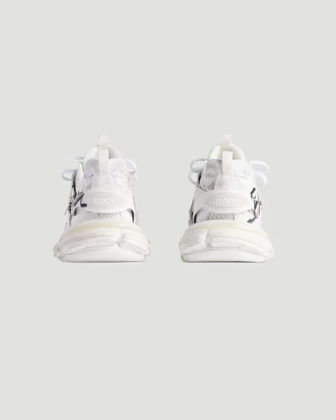 Track Signature Sneaker in White and Black — снимка 4
