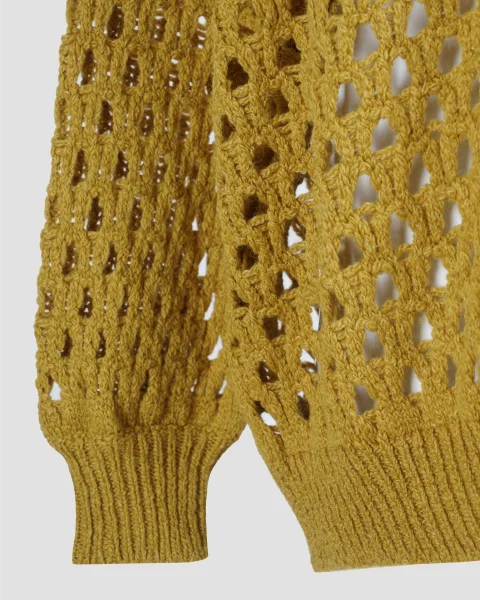 Perforated Drop-Shoulder Jumper — снимка 3